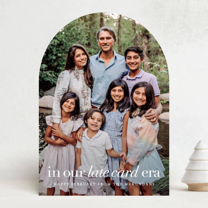 "late card era" - Holiday Cards in Cloud by Sara Hicks Malone - Front