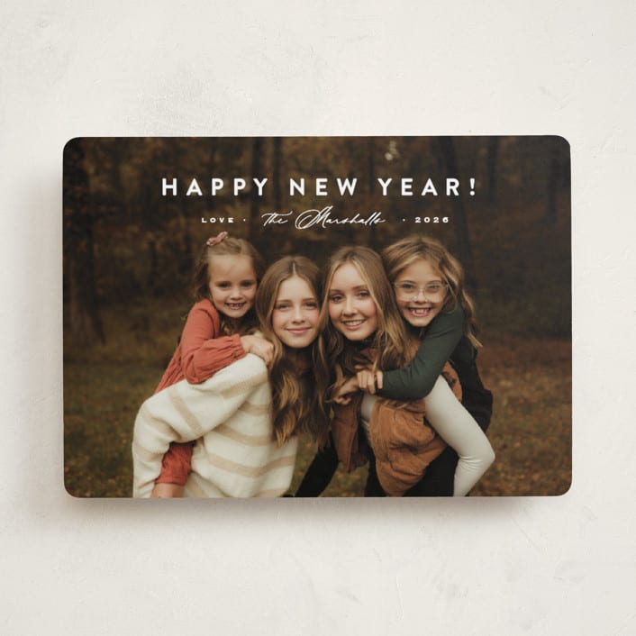 "Perfectly Simple" - Holiday Cards in Snow by Carolyn MacLaren - Front