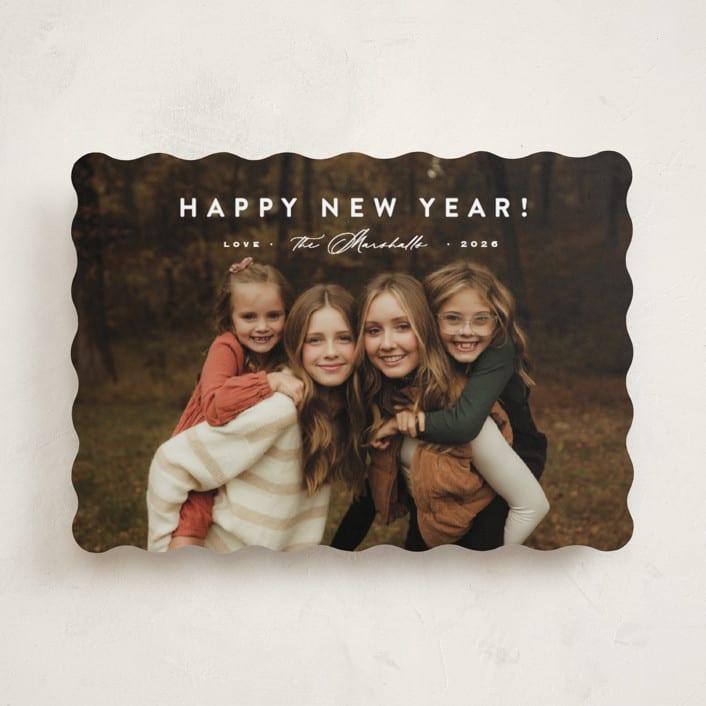 "Perfectly Simple" - Holiday Cards in Snow by Carolyn MacLaren - Front