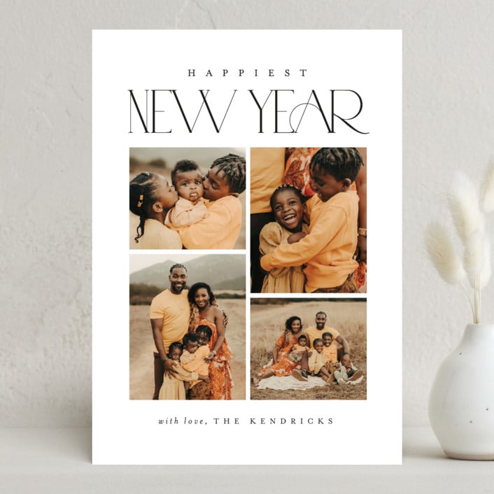 "New Us" - Holiday Cards in Snow by Brooke Chandler - Front
