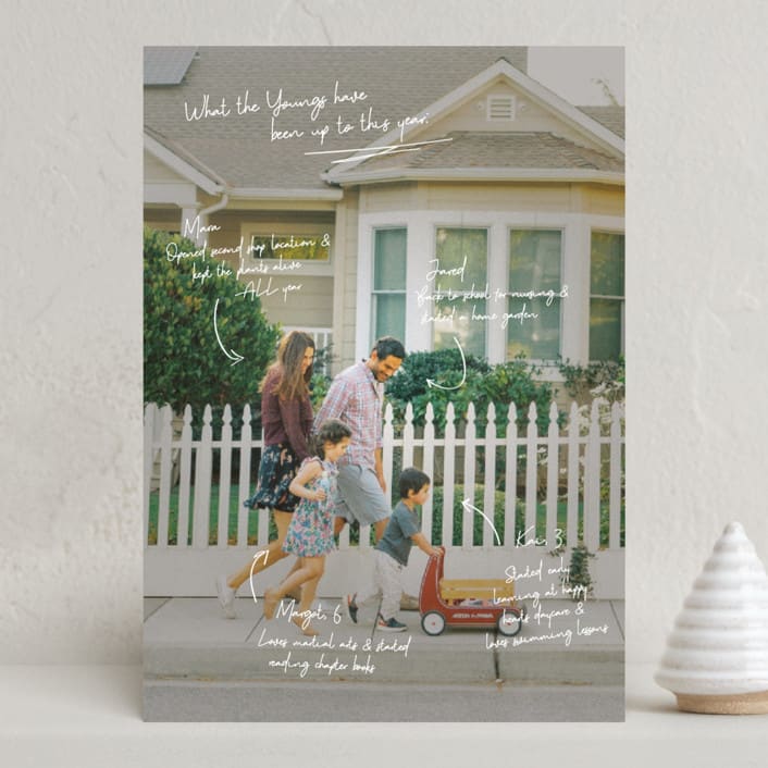 "Update" - Holiday Cards in Snow by Kennedi Shaw - Front