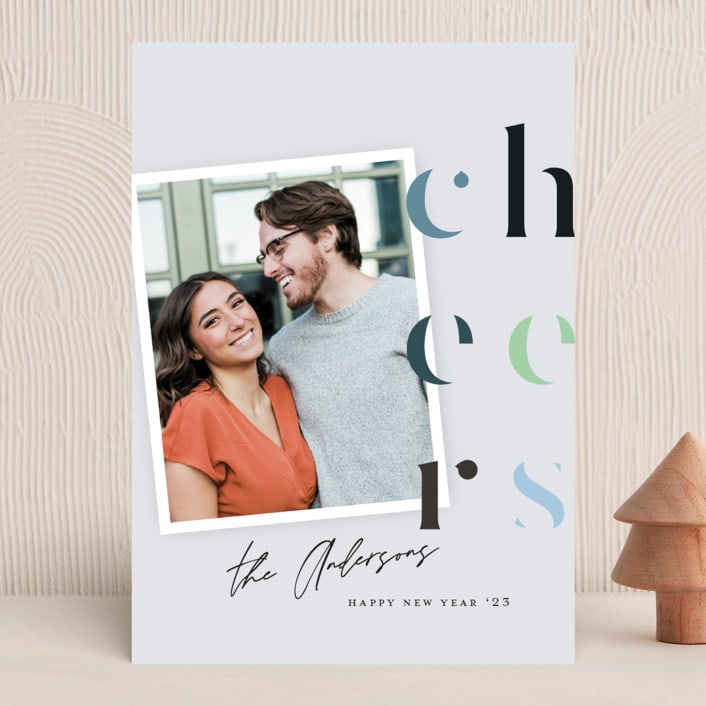 "side cheers" - Holiday Cards in Night Sky by Summer Winkelman - Front