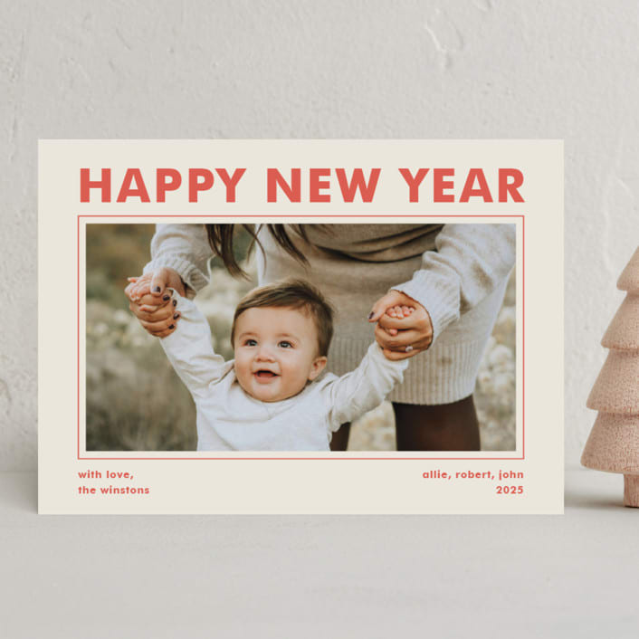 "Poster" - Holiday Cards in Stocking by Megan Davis - Front