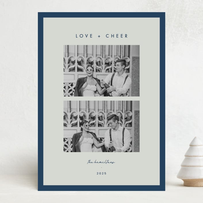 "Bold" - Holiday Cards in Winterberry by Blustery August - Front