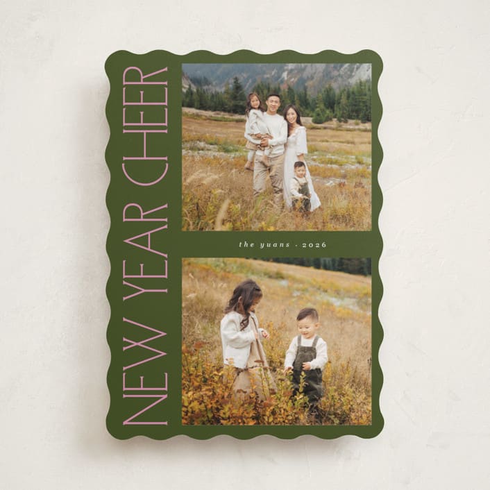 "sideways" - Holiday Cards in Fern by Lindsay Megahed - Front