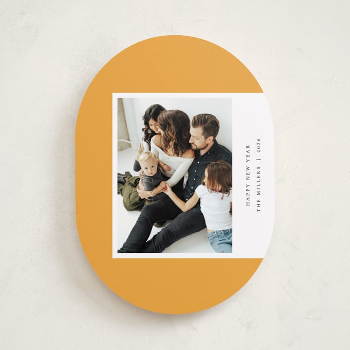 "Aside" - Holiday Cards in Honey by Sumak Studio - Front