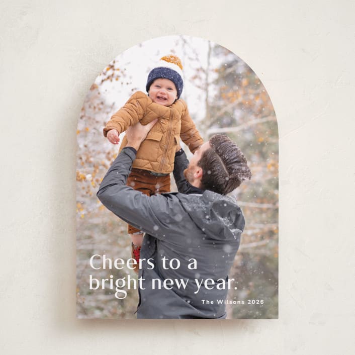 "Bright and New" - Holiday Cards in Sugar by Kimberly Morgan - Front