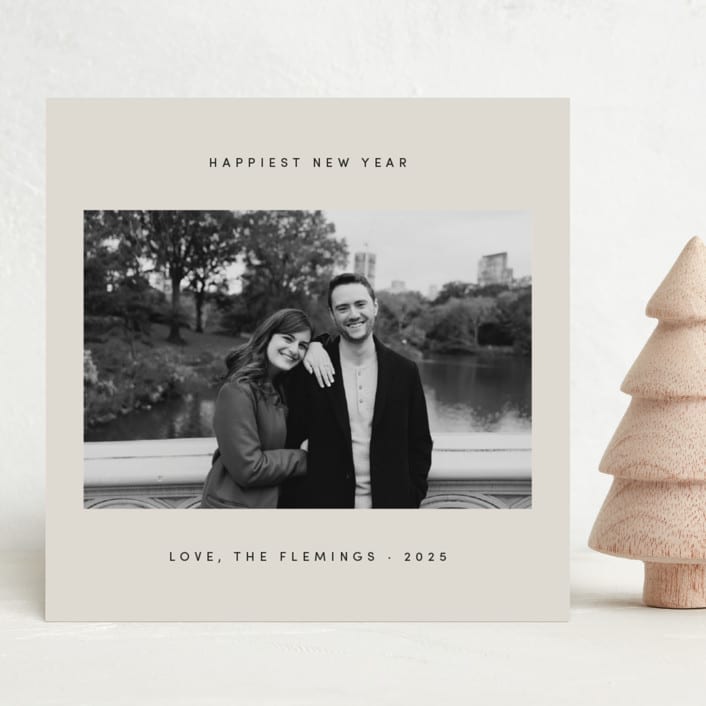 "Serene" - Holiday Cards in Ecru by Dana Duricekova - Front