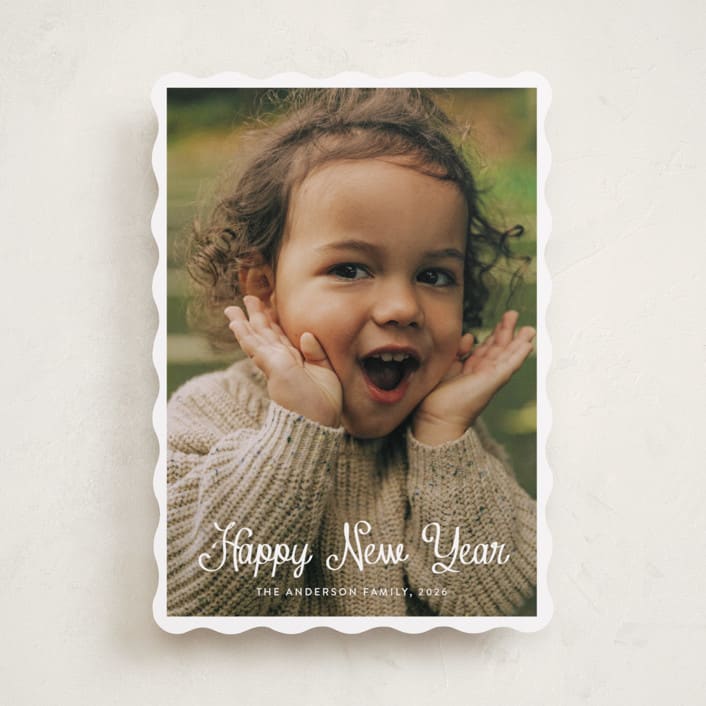 "cursive bottom" - Holiday Cards in Winter by Cass Loh - Front