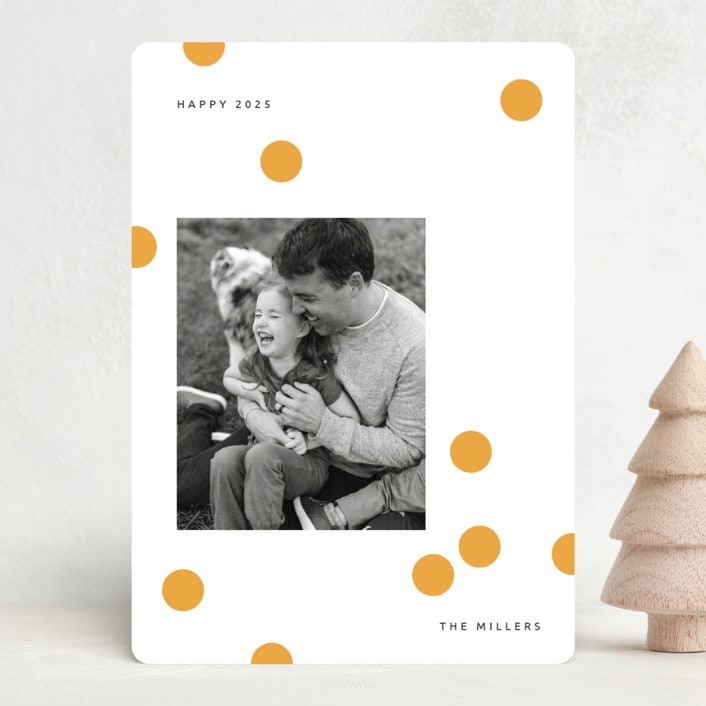 "Happy Dots" - Holiday Cards in Sunny by Sumak Studio - Front