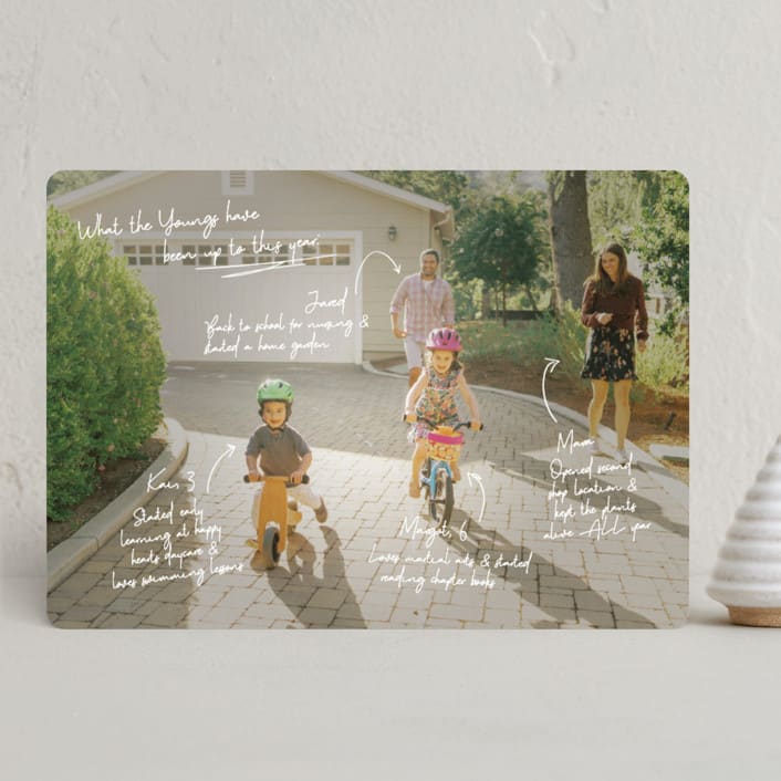 "Update" - Holiday Cards in Snow by Kennedi Shaw - Front