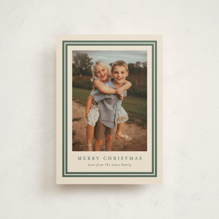 "Preppy frame" - Holiday Cards in Tree by Carolyn MacLaren - Front