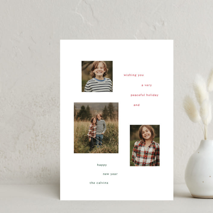 "Sentiment" - Holiday Cards in Snow by Baumbirdy - Front