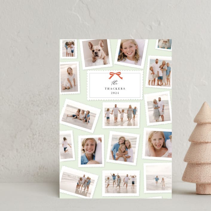 "Multi Stamp Photo" - Holiday Cards in Mint by Hannah Williams - Front