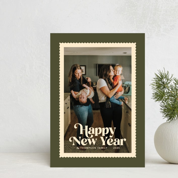 "Posted" - Holiday Cards in Pine by Robert and Stella - Front