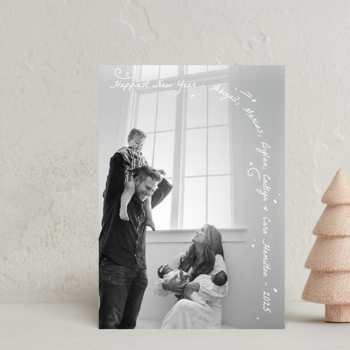 "Merry Bunch" - Holiday Cards in Frost by letterfix - Front