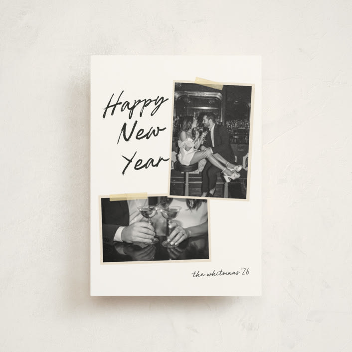 "Album" - Holiday Cards in Noir by Morgan Kendall - Front