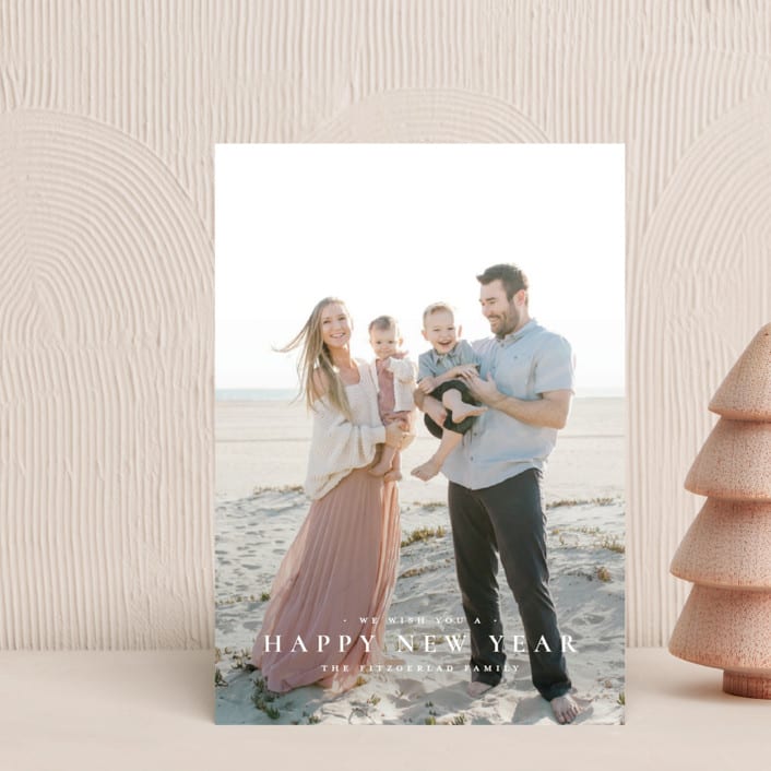 "The Merriest of Days" - Holiday Cards in Snowflake by Wildfield Paper Co - Front