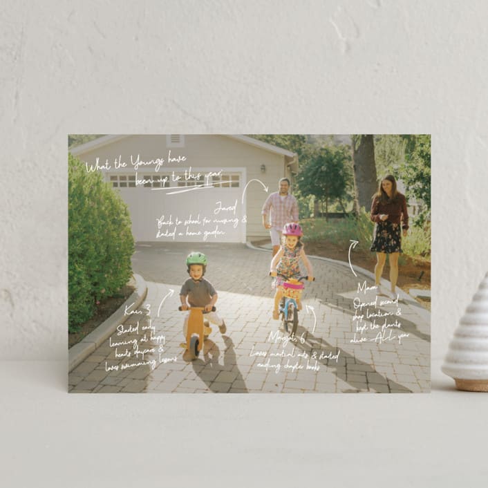 "Update" - Holiday Cards in Snow by Kennedi Shaw - Front