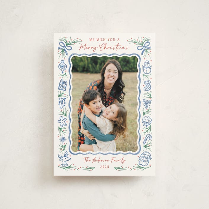 "Christmas Wish" - Holiday Cards in Frost by Paper Sun Studio - Front