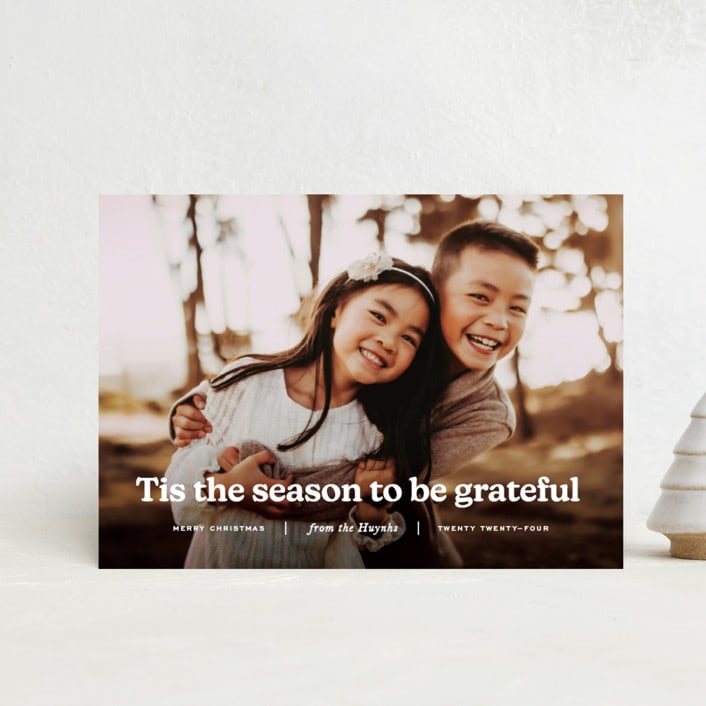 "Warmth" - Holiday Cards in Snow by Annie Clark - Front