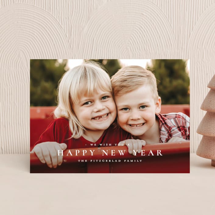 "The Merriest of Days" - Holiday Cards in Snowflake by Wildfield Paper Co - Front