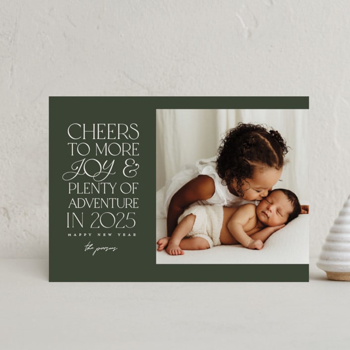 "Filled With Love" - Holiday Cards in Fir by Pink House Press - Front