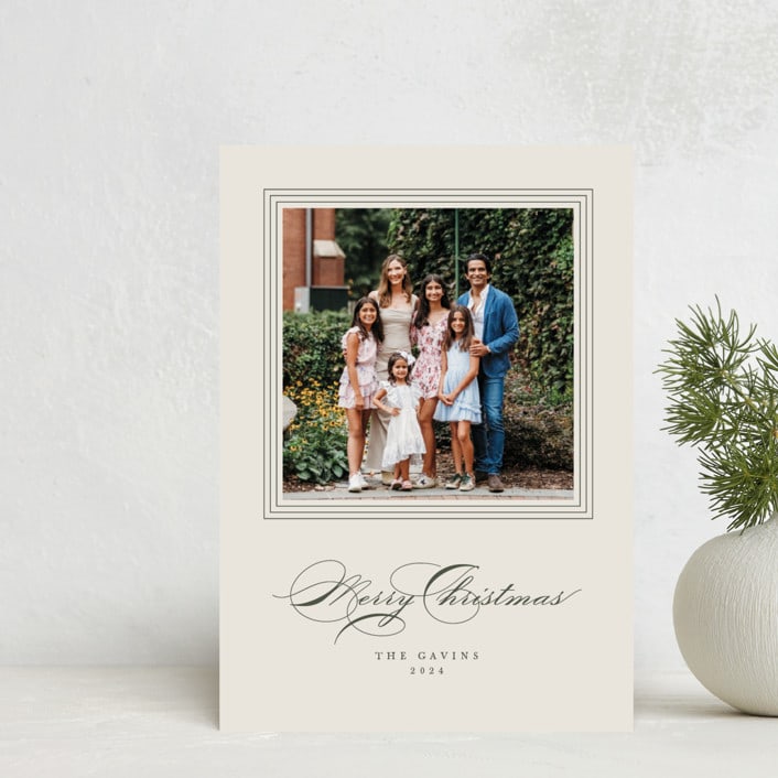 "Gavin" - Holiday Cards in Forest by Kate Ahn - Front