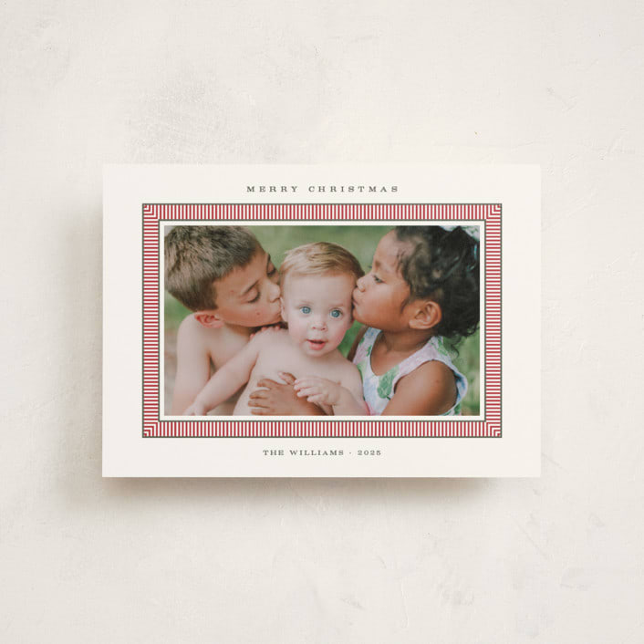 "Favorite Frame" - Holiday Cards in Boughs of Holly by Alston Foster - Front