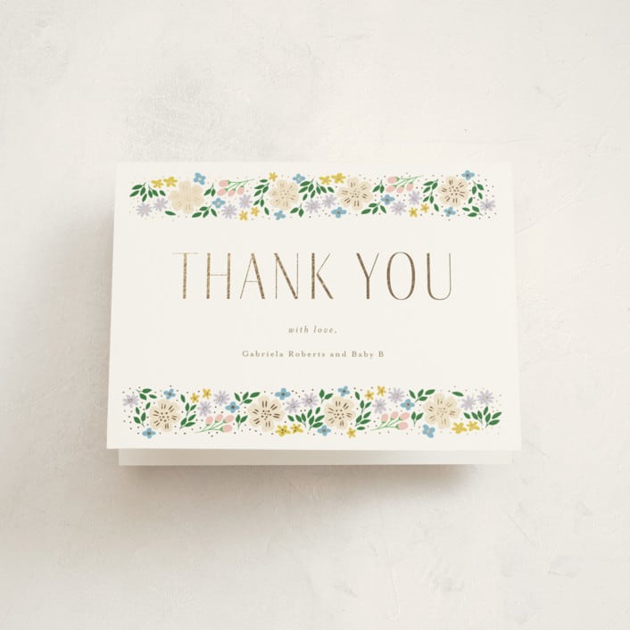 "Garden Party" - Baby Shower Thank You Cards in Spring by Ashlee Townsend - Front