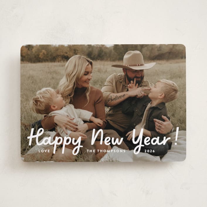 "Howdy Holidays" - Holiday Cards in Snow by Megan Davis - Front