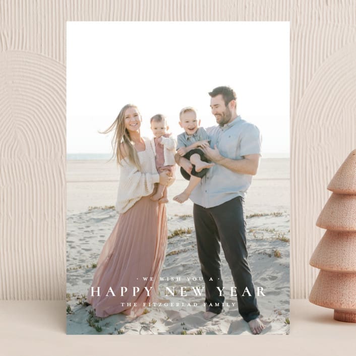 "The Merriest of Days" - Holiday Cards in Snowflake by Wildfield Paper Co - Front