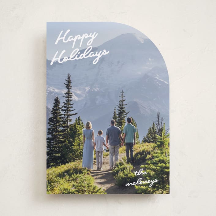 "Squiggles" - Holiday Cards in Snow by Tennie and Co. - Front
