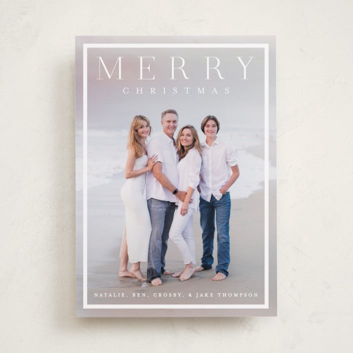 "Bridges" - Holiday Cards in Snow by Amy Kross - Front