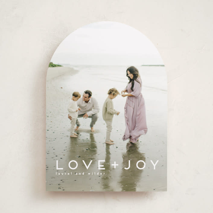 "love joy" - Holiday Cards in Snow by Kate Ross - Front