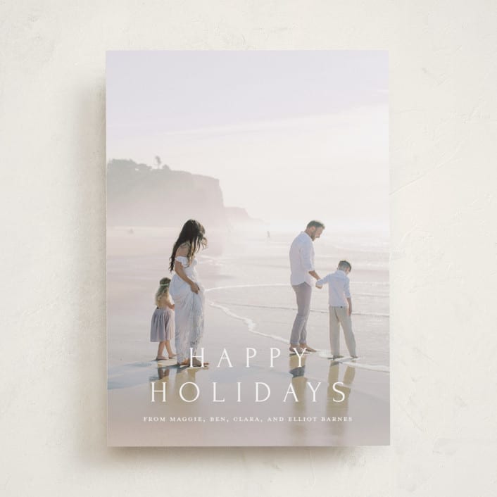 "Vast" - Holiday Cards in Snow by Amy Kross - Front