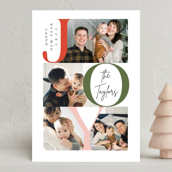 "Joy Multi" - Holiday Cards in Mistletoe by Alethea and Ruth - Front