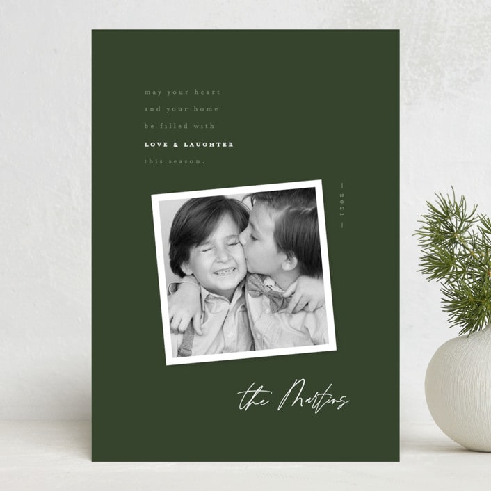 "sweet sentiment" - Holiday Cards in Fern by Jessica Maslyn - Front