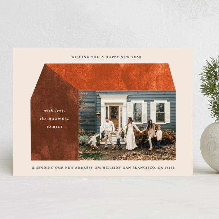 "modern new home" - Holiday Cards in Brick by Sumak Studio - Front