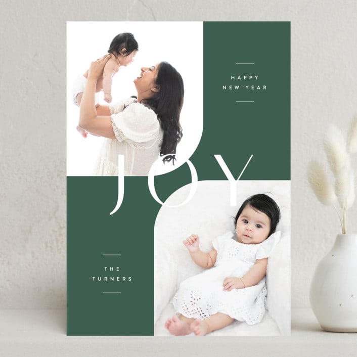 "Curve" - Holiday Cards in Forest Fog by Carolyn MacLaren - Front
