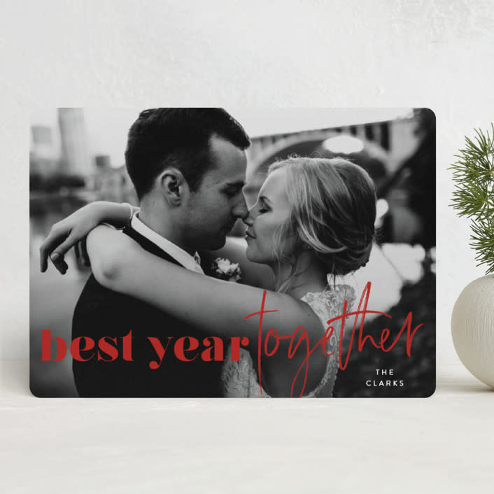 "we're merrier together" - Holiday Cards in Holly by Lisa Assenmacher - Front
