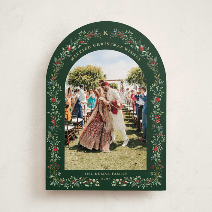 "Petite Botanicals" - Holiday Cards in Pine by Susan Moyal - Front