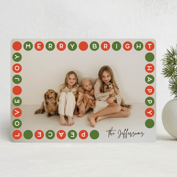 "Dots of joy" - Holiday Cards in Santa by Alexandra Dzh - Front