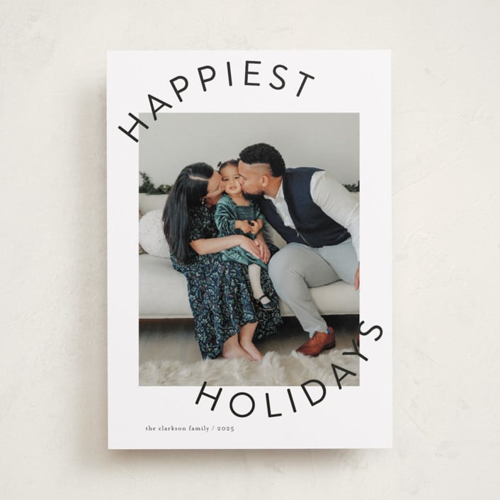 "Round and Round" - Holiday Cards in Snowflake by Jessica Williams - Front