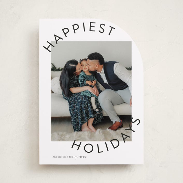 "Round and Round" - Holiday Cards in Snowflake by Jessica Williams - Front