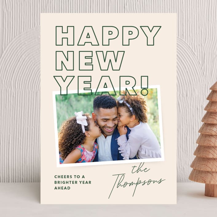 "Fun Snap" - Holiday Cards in Pine by Annie Clark - Front