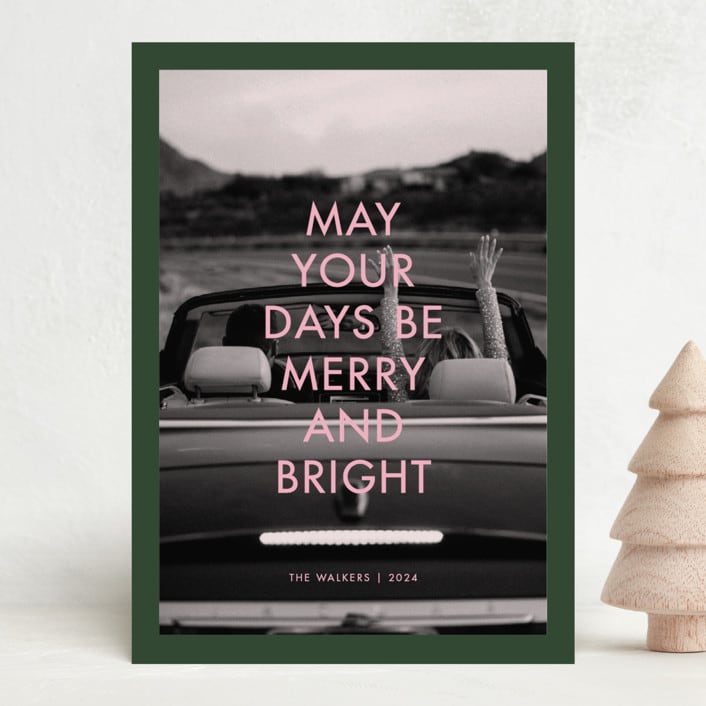 "Credits" - Holiday Cards in Sugarplum by Morgan Kendall - Front