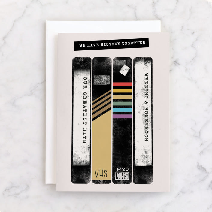 "we have history" - Single Greeting Cards in Midnight by Maja Cunningham - Front