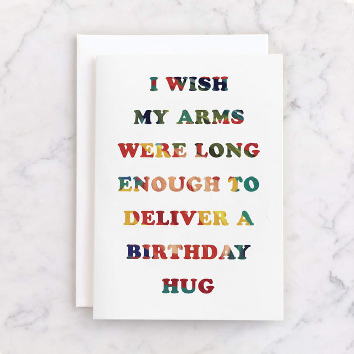 "Long enough" - Single Greeting Cards in Berry by raven erebus - Front