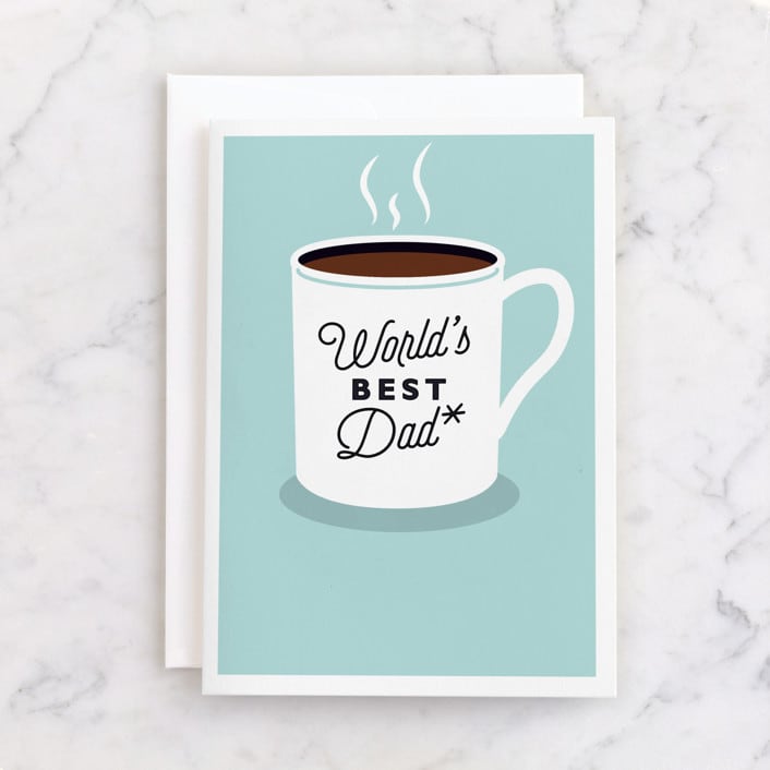 "World's Best Dad" - Single Greeting Cards in Arctic by Hudson meet Rose - Front
